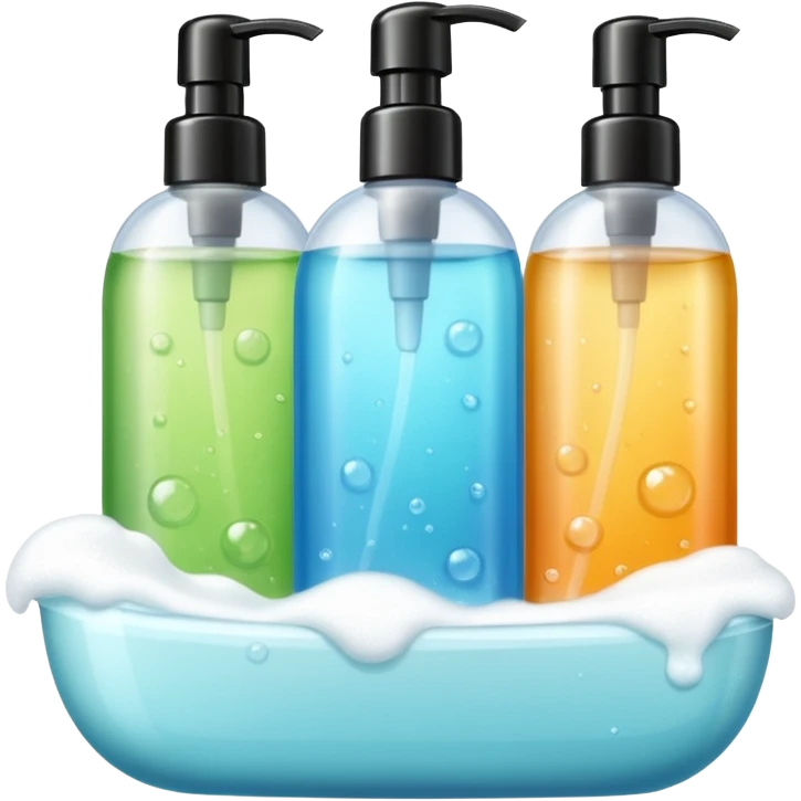 Soap and shampoo emoji