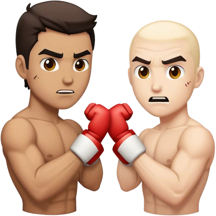 Canadian and American fighting  emoji