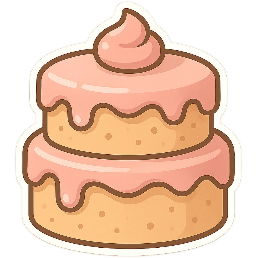 一个双层蛋糕 emoji