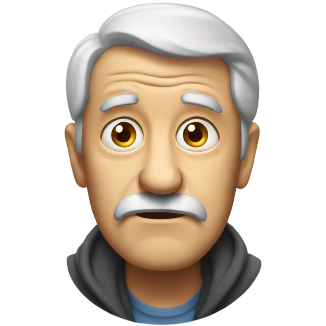 Confused old man emoji