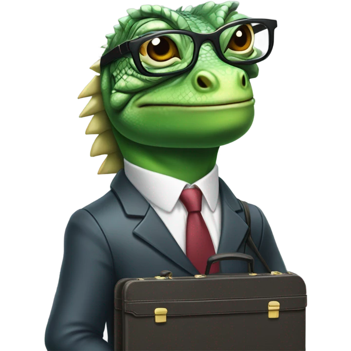 capitalist-iguana emoji