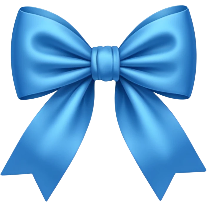 Nœud bleu emoji