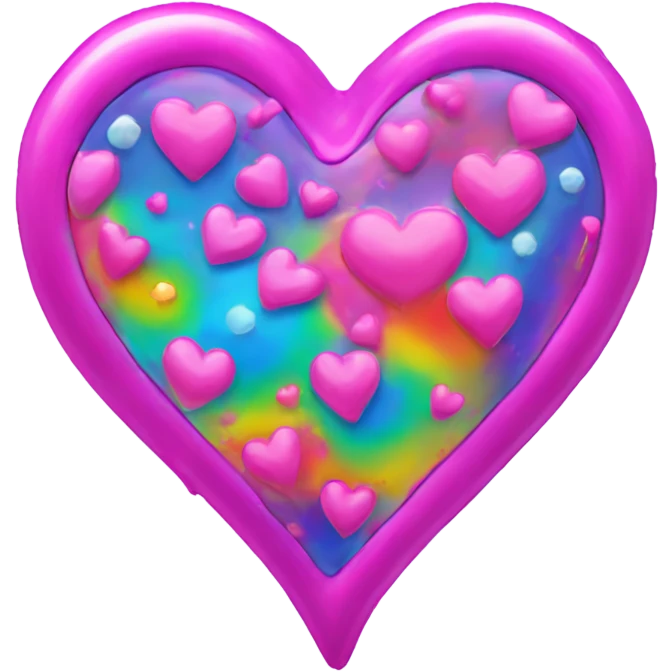 Lisa Frank heart emoji