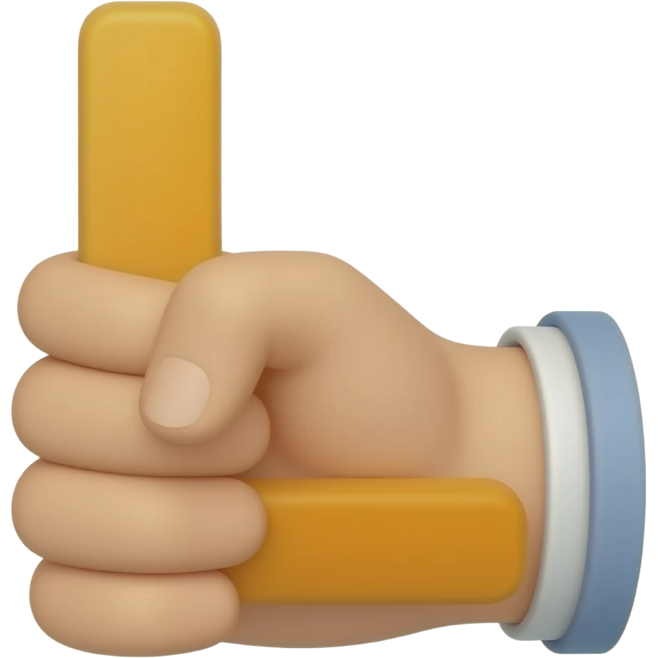 Hand making an L symbol emoji