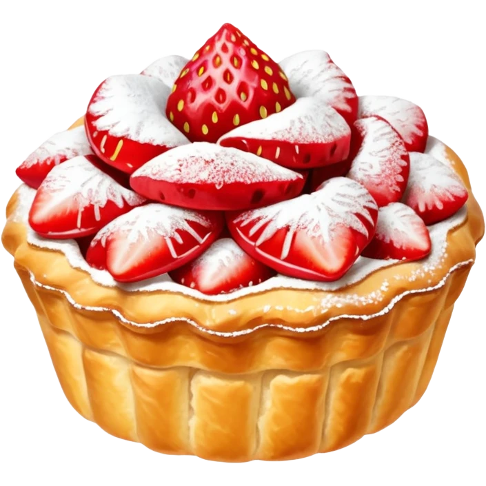 Danish strawberry Pastries emoji