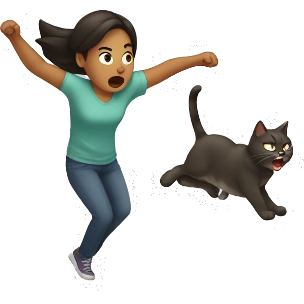 Tantrum throwing cat emoji