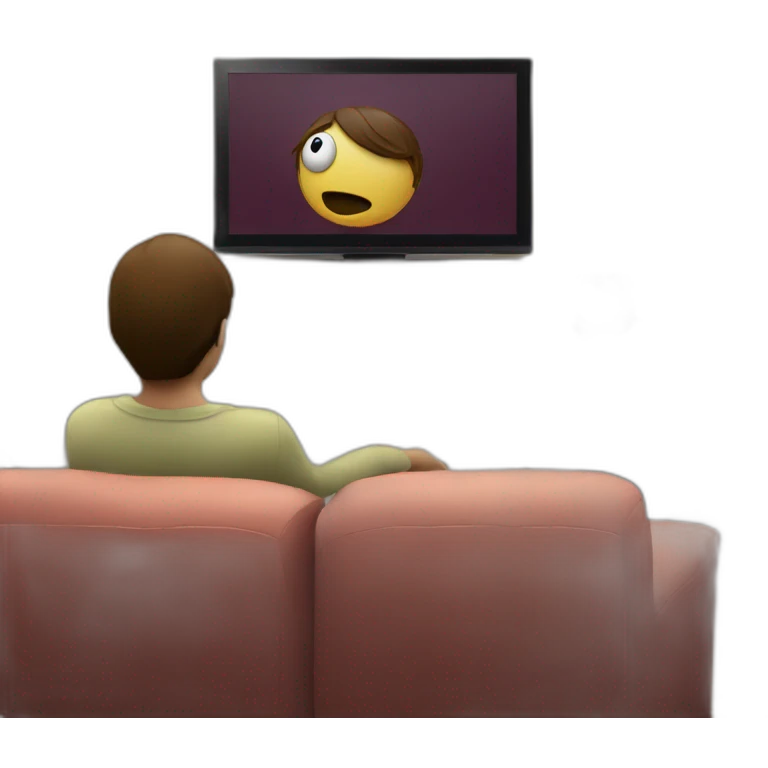 Watching TV emoji