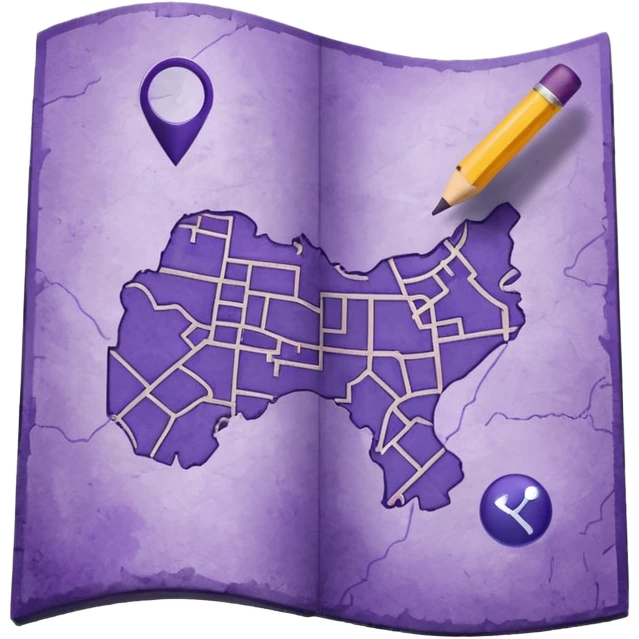 purple maps emoji