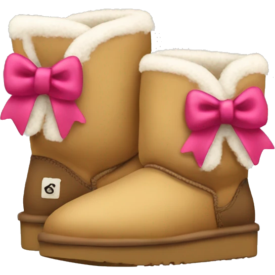 Uggs with bows  emoji