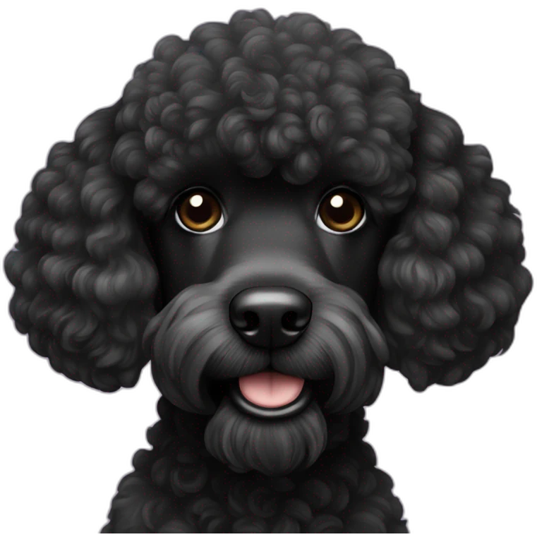 Black poodle emoji