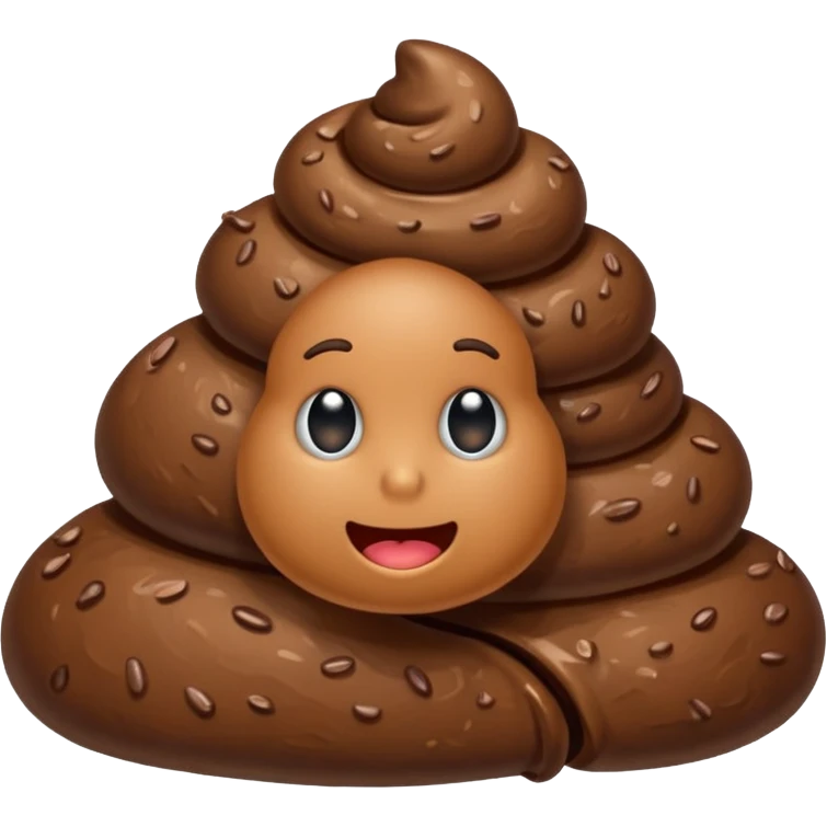 Poop shows a like emoji