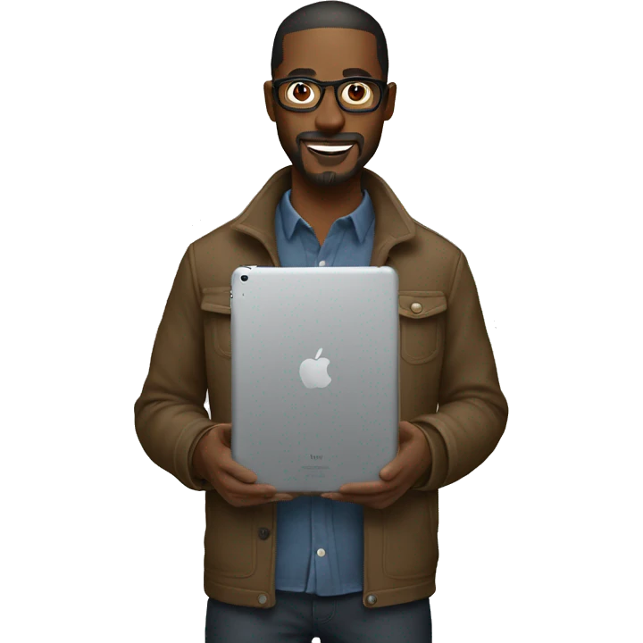 Designer with iPad  emoji
