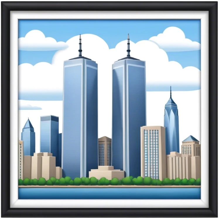 The twin towers emoji