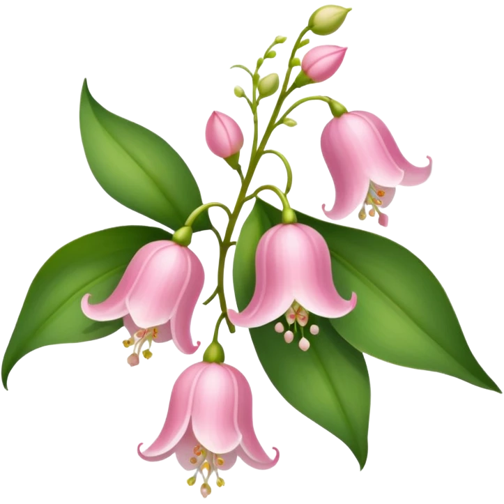 Pink lily of the valley  emoji