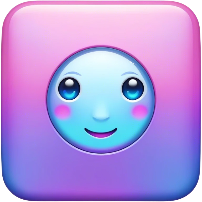 ￼Pink purple blue iridescent iPad emoji