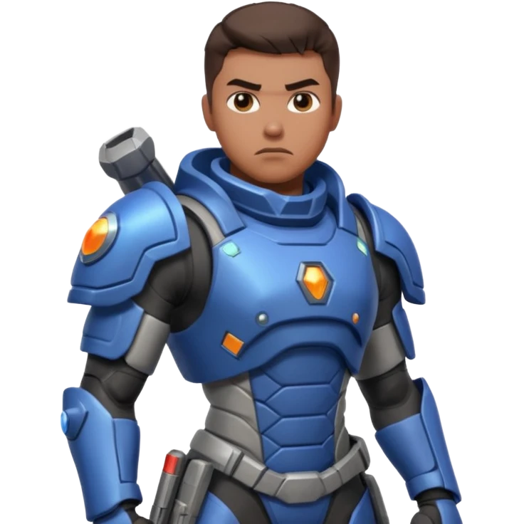 space warrior with rpg emoji