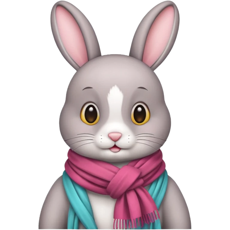 bunny with scarf emoji