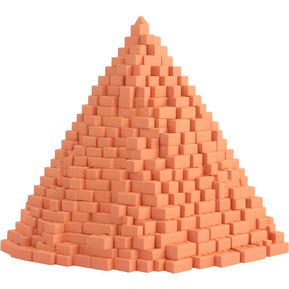 mountain of bricks emoji