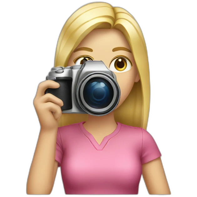 photographer blond emoji
