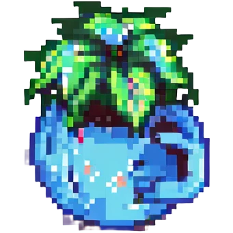 a hand, pixel art style emoji