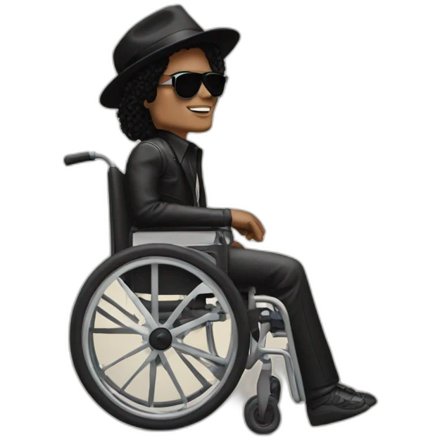 Micheal Jackson with handicap emoji