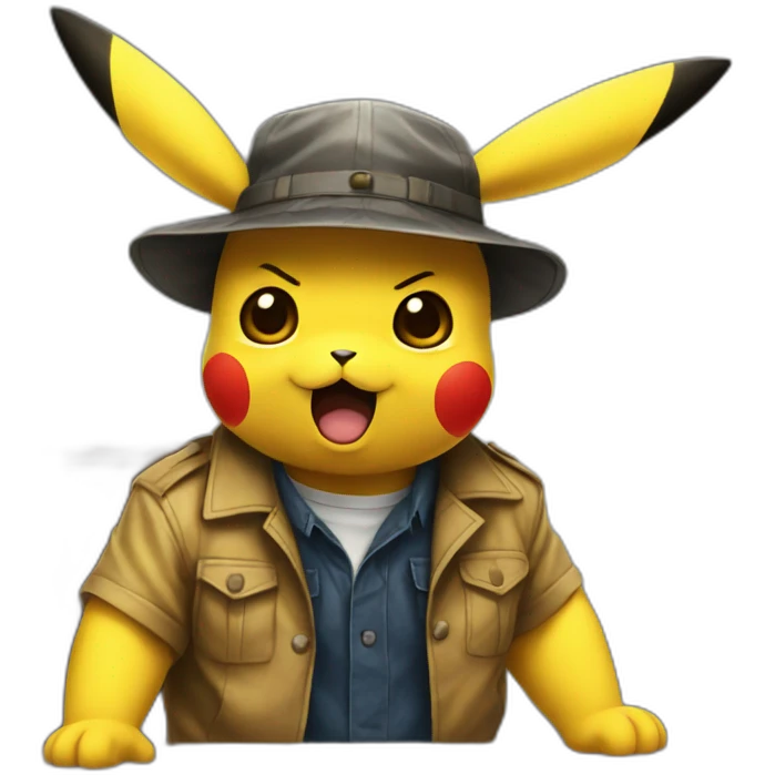 Pikachu interrogation emoji