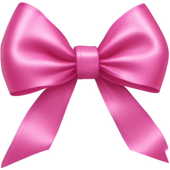 Pink bow emoji