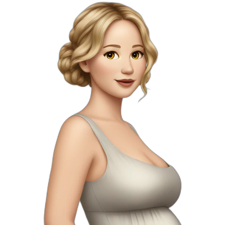 Jennifer Lawrence, pregnant emoji