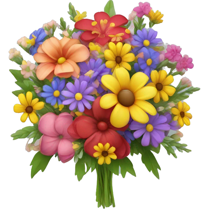 colourful flower bouquet  emoji