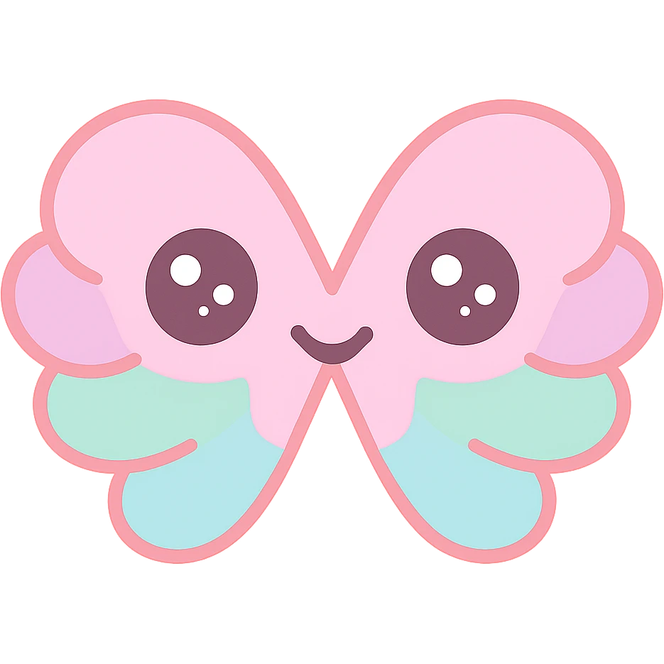 a pair of wings kawaii style emoji