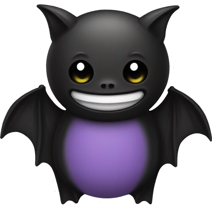 Black bat squishmellow  emoji