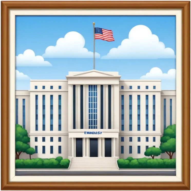 US Embassy building png.  looks realistic emoji