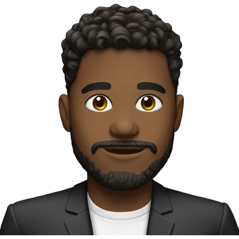 Low taper fade dark brown hair emoji