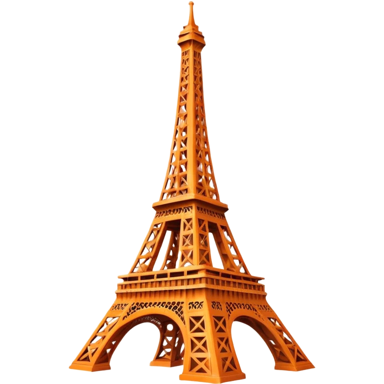 Orange Eiffel Tower emoji
