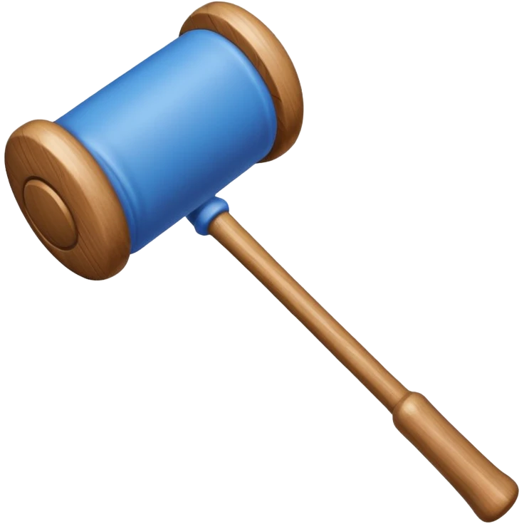 create a blue croquet mallet emoji