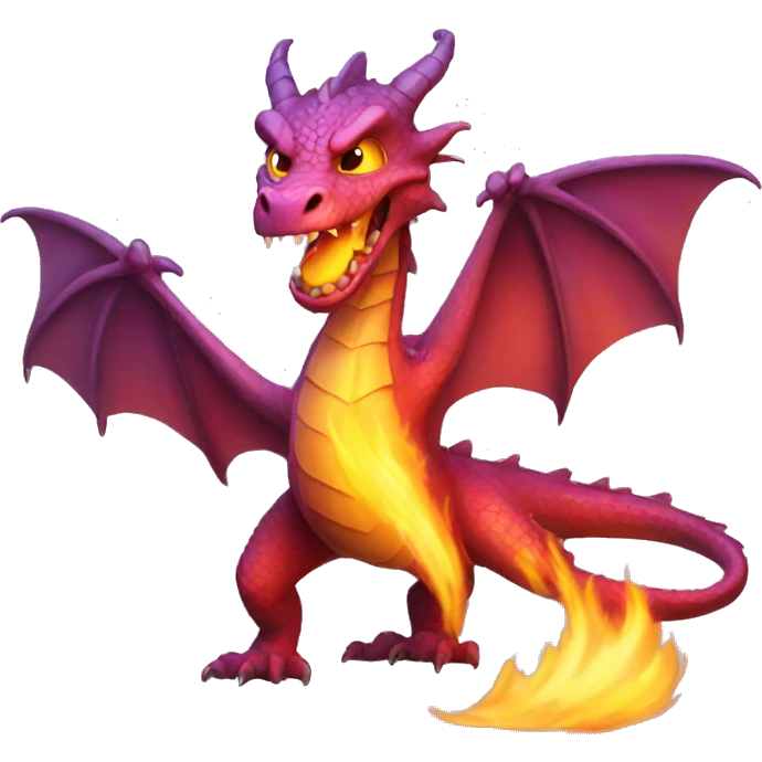 Dragon that throw fire emoji