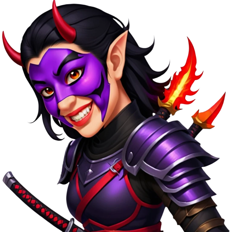 Demon-Horned Warrior emoji