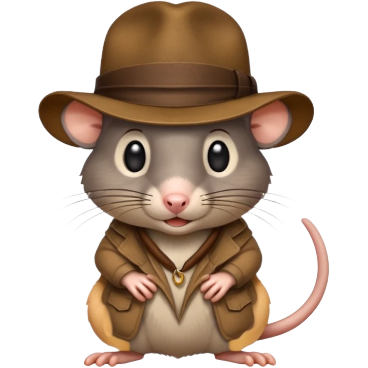 🐀 wearing Indiana jones hat emoji