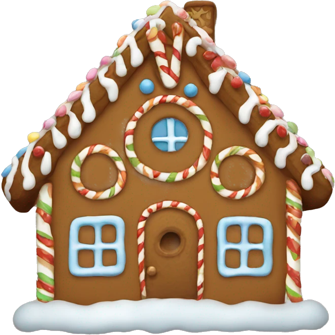 gingerbread house emoji