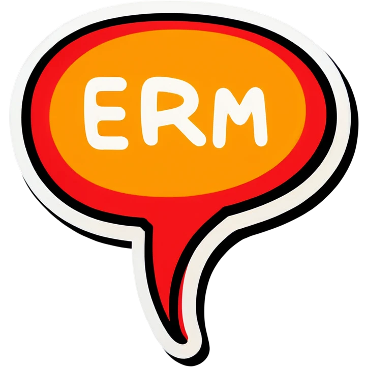 Speech bubble saying Erm.. emoji