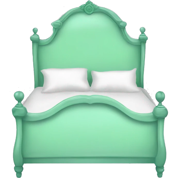 Mint green marie antoinette bed  emoji