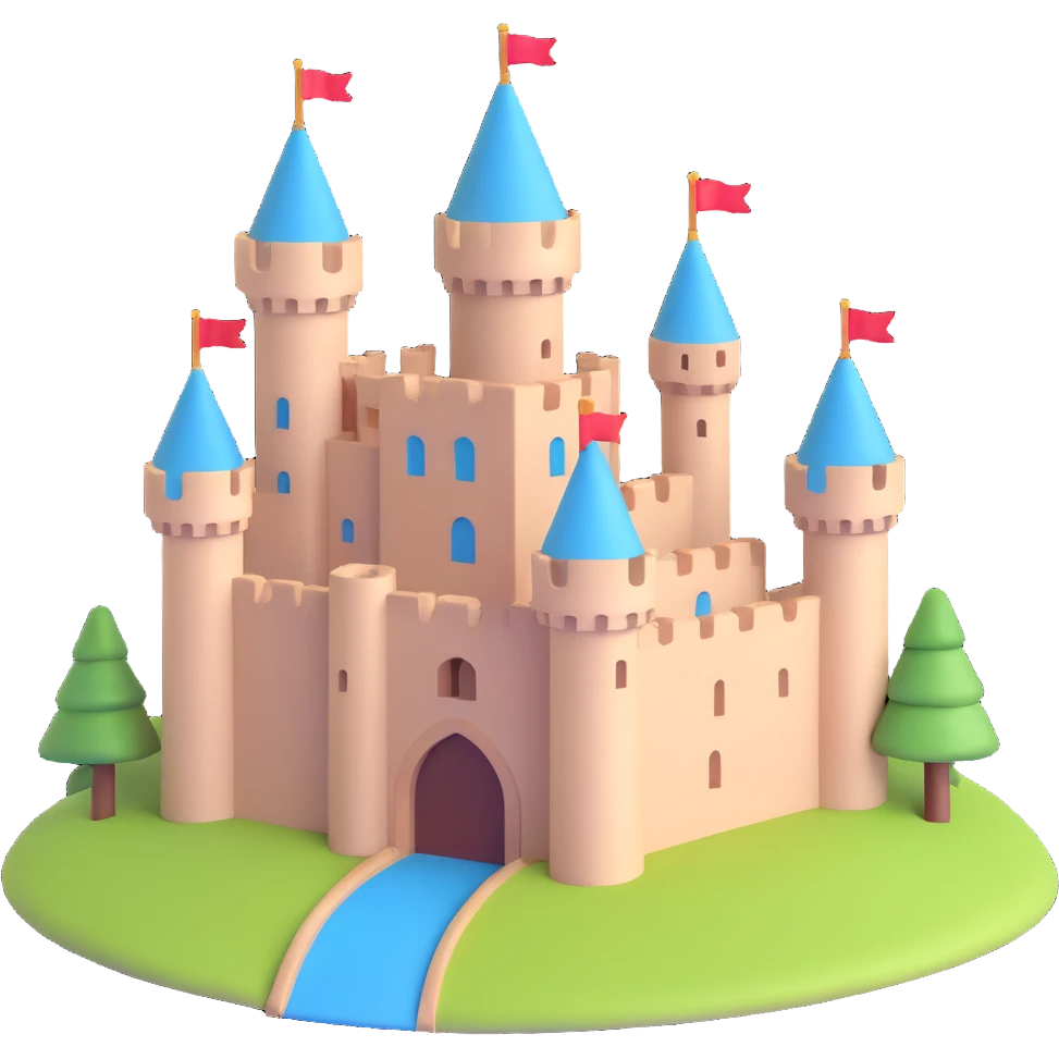 A beautiful castle emoji