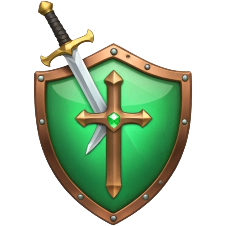 discord emoijis for a sword shield and healing icon in the same styler emoji