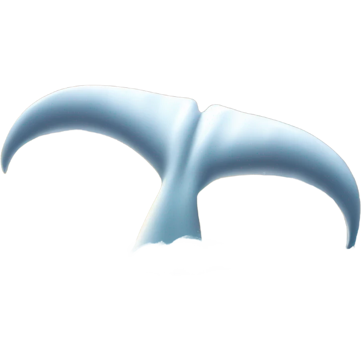 White whale tail emoji