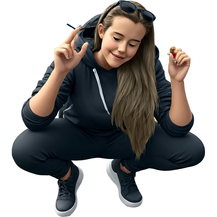 girl in sunglasses outdoors emoji