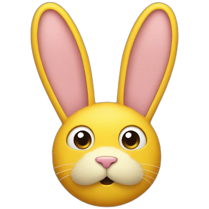 yellow rabbit ears just the ears emoji