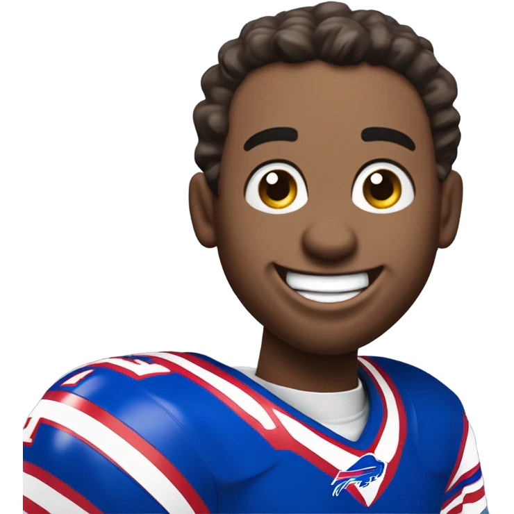 Happy buffalo bills fan emoji