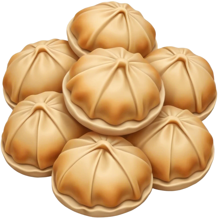 a handful buuz Mongolian dumpling  emoji
