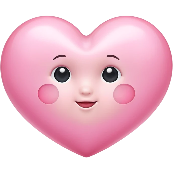 a baby pink heart  emoji