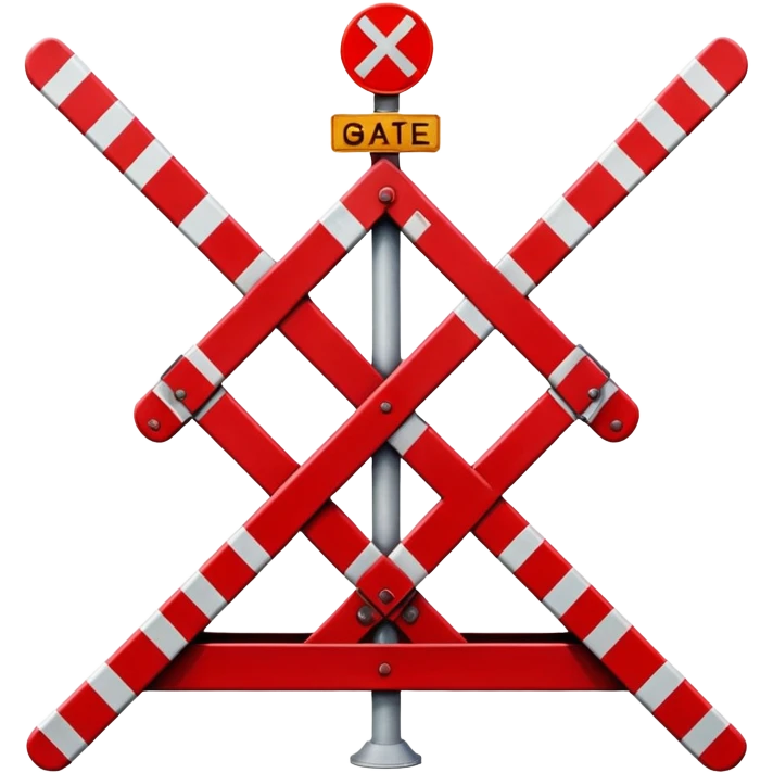 Railway crossing door emoji